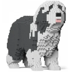 Jekca - Bearded Collie 01-M03 - Big - Lego - Sculpture - Construction - 4D - Brick Animals - Toys - Avvenice