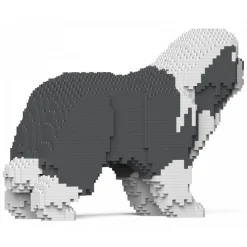 Jekca - Bearded Collie 01-M03 - Big - Lego - Sculpture - Construction - 4D - Brick Animals - Toys - Avvenice