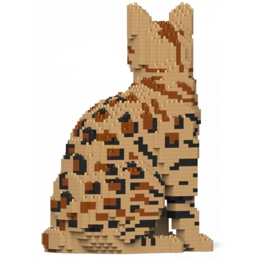 Jekca - Bengal Cat 4-in-1 Pack 01S-M01 - Lego - Sculpture - Construction - 4D - Brick Animals - Toys - Avvenice
