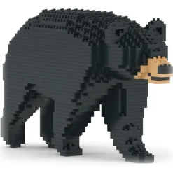 Jekca - Black Bear 01 - Big - Lego - Sculpture - Construction - 4D - Brick Animals - Toys - Avvenice