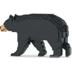 Jekca - Black Bear 01 - Big - Lego - Sculpture - Construction - 4D - Brick Animals - Toys - Avvenice