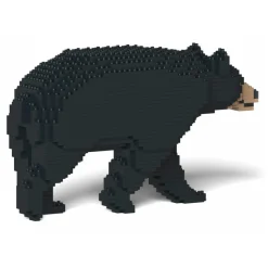 Jekca - Black Bear 01S - Lego - Sculpture - Construction - 4D - Brick Animals - Toys - Avvenice