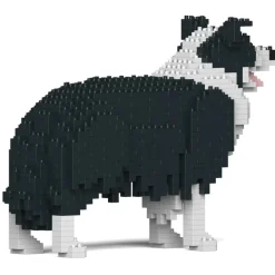 Jekca - Border Collie 01-M01 - Big - Lego - Sculpture - Construction - 4D - Brick Animals - Toys - Avvenice