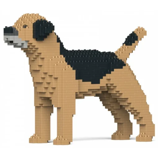 Jekca - Border Terrier 01S-M01 - Lego - Sculpture - Construction - 4D - Brick Animals - Toys - Avvenice