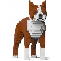 Jekca - Boston Terrier 01S-M02 - Lego - Sculpture - Construction - 4D - Brick Animals - Toys - Avvenice