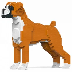 Jekca - Boxer 01-M02 - Big - Lego - Sculpture - Construction - 4D - Brick Animals - Toys - Avvenice