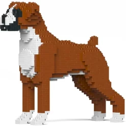 Jekca - Boxer 01-M01 - Big - Lego - Sculpture - Construction - 4D - Brick Animals - Toys - Avvenice