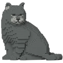 Jekca - British Shorthair Cat 01S-M01 - Lego - Sculpture - Construction - 4D - Brick Animals - Toys - Avvenice