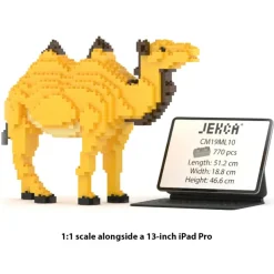 Jekca - Camel 01 - Big - Lego - Sculpture - Construction - 4D - Brick Animals - Toys - Avvenice