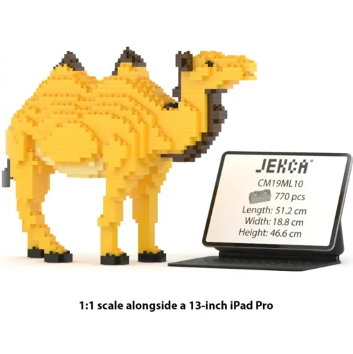 Jekca - Camel 01 - Big - Lego - Sculpture - Construction - 4D - Brick Animals - Toys - Avvenice