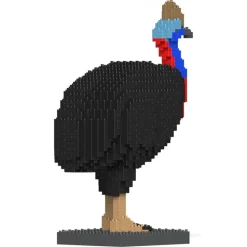 Jekca - Cassowary 01 - Big - Lego - Sculpture - Construction - 4D - Brick Animals - Toys - Avvenice