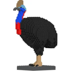 Jekca - Cassowary 01 - Big - Lego - Sculpture - Construction - 4D - Brick Animals - Toys - Avvenice