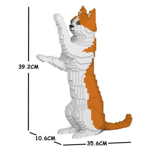Jekca - Cat 22S-M01 - Lego - Sculpture - Construction - 4D - Brick Animals - Toys - Avvenice
