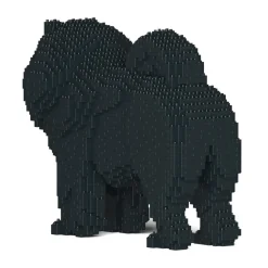 Jekca - Chow Chow 02S-M03 - Lego - Sculpture - Construction - 4D - Brick Animals - Toys - Avvenice