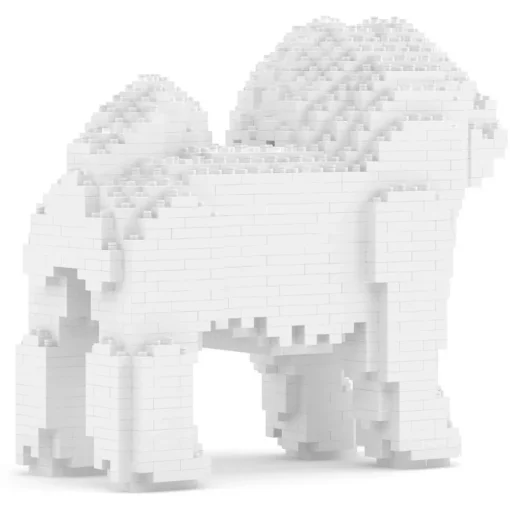 Jekca - Coton de Tulear 01 - Lego - Sculpture - Construction - 4D - Brick Animals - Toys - Avvenice