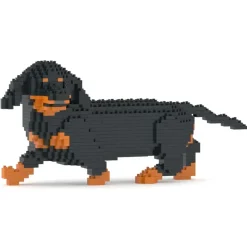 Jekca - Dachshund 06-M01 - Big - Lego - Sculpture - Construction - 4D - Brick Animals - Toys - Avvenice