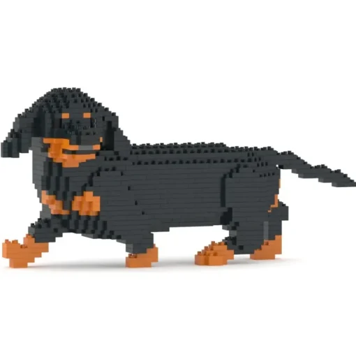Jekca - Dachshund 06-M01 - Big - Lego - Sculpture - Construction - 4D - Brick Animals - Toys - Avvenice