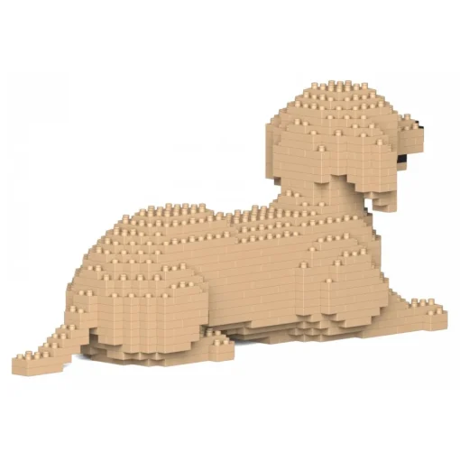 Jekca - Dachshund 04S-M03 - Lego - Sculpture - Construction - 4D - Brick Animals - Toys - Avvenice