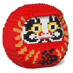 Jekca - Daruma Doll 02-M01 - Big - Lego - Sculpture - Construction - 4D - Brick Animals - Toys - Avvenice