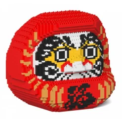 Jekca - Daruma Doll 01-M01 - Big - Lego - Sculpture - Construction - 4D - Brick Animals - Toys - Avvenice