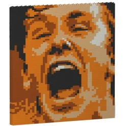 Jekca - David Beckham Brick Painting 02S - Lego - Sculpture - Construction - 4D - Brick Animals - Toys - Avvenice