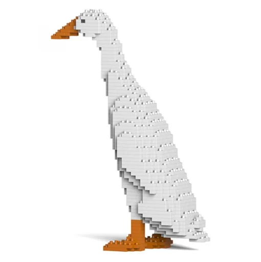 Jekca - Duck 01S - Lego - Sculpture - Construction - 4D - Brick Animals - Toys - Avvenice