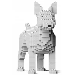Jekca - English Bull Terrier 01S-M03 - Lego - Sculpture - Construction - 4D - Brick Animals - Toys - Avvenice