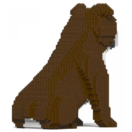 Jekca - English Bulldog 4-in-1 Pack 01S-M01 - Lego - Sculpture - Construction - 4D - Brick Animals - Toys - Avvenice