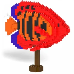 Jekca - Flame Angelfish 01S - Lego - Sculpture - Construction - 4D - Brick Animals - Toys - Avvenice