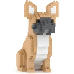 Jekca - French Bulldog Mini 01 - Big - Lego - Sculpture - Construction - 4D - Brick Animals - Toys - Avvenice