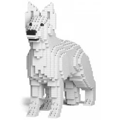 Jekca - German Shepherd 01-M02 - Big - Lego - Sculpture - Construction - 4D - Brick Animals - Toys - Avvenice
