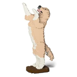 Jekca - Golden Retriever 04S-M01 - Lego - Sculpture - Construction - 4D - Brick Animals - Toys - Avvenice