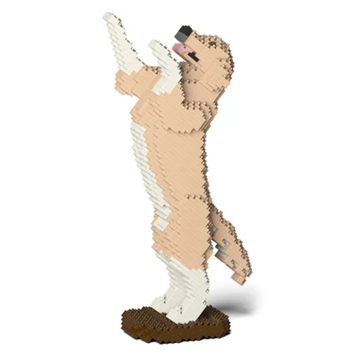 Jekca - Golden Retriever 04S-M01 - Lego - Sculpture - Construction - 4D - Brick Animals - Toys - Avvenice