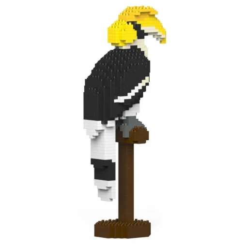 Jekca - Great Hornbill 01S - Lego - Sculpture - Construction - 4D - Brick Animals - Toys - Avvenice