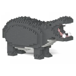 Jekca - Hippo 01S - Lego - Sculpture - Construction - 4D - Brick Animals - Toys - Avvenice
