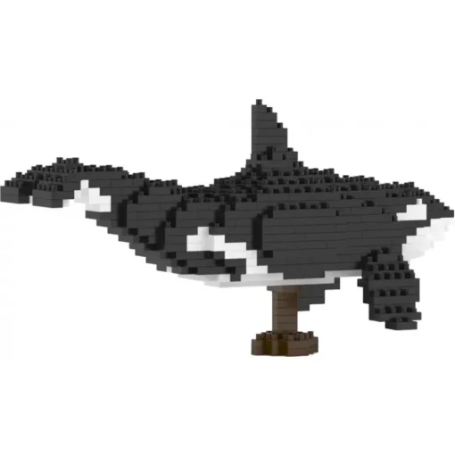 Jekca - Killer Whale 01 - Big - Lego - Sculpture - Construction - 4D - Brick Animals - Toys - Avvenice