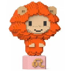 Jekca - Leo 01S - Lego - Sculpture - Construction - 4D - Brick Animals - Toys - Avvenice