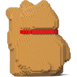 Jekca - Maneki Neko 02-M02 - Lego - Sculpture - Construction - 4D - Brick Animals - Toys - Avvenice