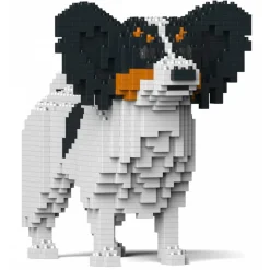 Jekca - Papillon Dog 01-M01 - Big - Lego - Sculpture - Construction - 4D - Brick Animals - Toys - Avvenice