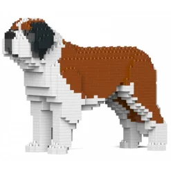 Jekca - St. Bernard 01 - Big - Lego - Sculpture - Construction - 4D - Brick Animals - Toys - Avvenice