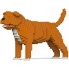 Jekca - Staffordshire Bull Terrier 01-M01 - Big - Lego - Sculpture - Construction - 4D - Brick Animals - Toys - Avvenice