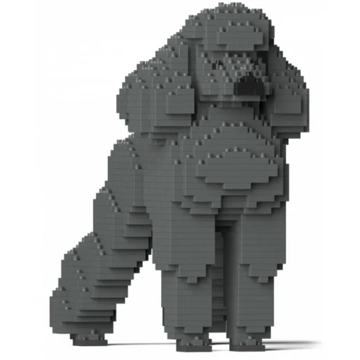 Jekca - Standard Poodle 01-M03 - Big - Lego - Sculpture - Construction - 4D - Brick Animals - Toys - Avvenice