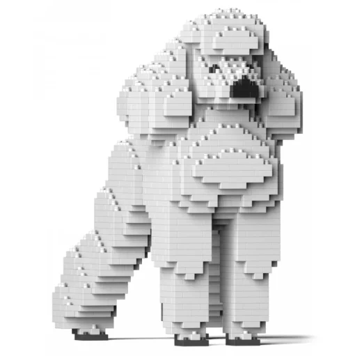 Jekca - Standard Poodle 01S-S01 - Lego - Sculpture - Construction - 4D - Brick Animals - Toys - Avvenice