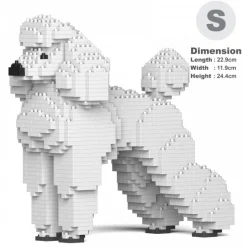 Jekca - Standard Poodle 01S-S01 - Lego - Sculpture - Construction - 4D - Brick Animals - Toys - Avvenice
