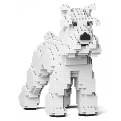 Jekca - Standard Schnauzer 01S-S01 - Lego - Sculpture - Construction - 4D - Brick Animals - Toys - Avvenice