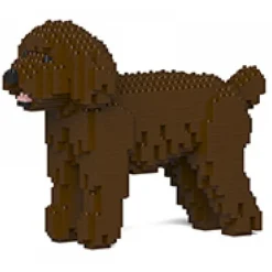 Jekca - Toy Poodle 01-M05 - Big - Lego - Sculpture - Construction - 4D - Brick Animals - Toys - Avvenice