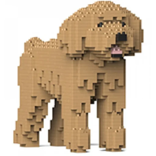Jekca - Toy Poodle 01-M03 - Big - Lego - Sculpture - Construction - 4D - Brick Animals - Toys - Avvenice