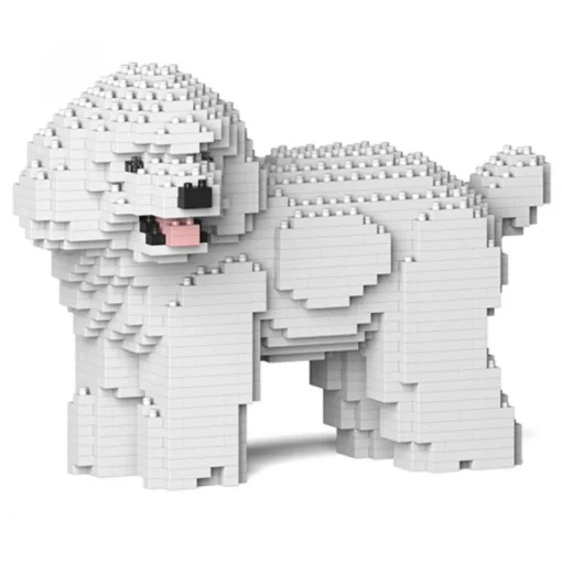 Jekca - Toy Poodle 05-M01 - Big - Lego - Sculpture - Construction - 4D - Brick Animals - Toys - Avvenice