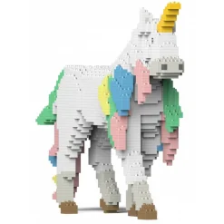 Jekca - Unicorn 01S - Lego - Sculpture - Construction - 4D - Brick Animals - Toys - Avvenice