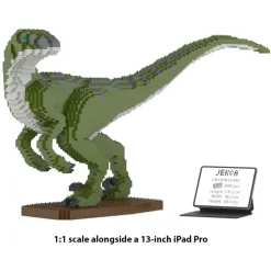 Jekca - Velociraptor 01-M01 - Big - Lego - Sculpture - Construction - 4D - Brick Animals - Toys - Avvenice
